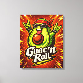 Impressão Em Tela Guac 'n Roll - Guac Pack - Amantes de Comida