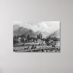 Impressão Em Tela Guanta, de "Historia do Chile", 1854
