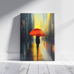 Impressão Em Tela Guarda-chuva na tela vermelha<br><div class="desc">O Guarda-chuvas em Red Canvas Print é totalmente personalizável e exclusivo para pendurar em casa e nas paredes do escritório. Projetado por Norman Reutter.</div>