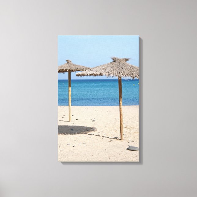 Impressão Em Tela Guarda-sóis de Palha (Frente)