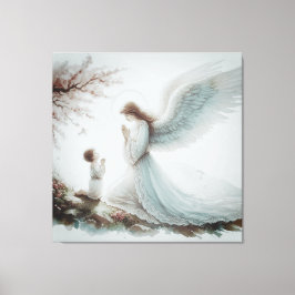 Impressão Em Tela Guardian Angel Prayer