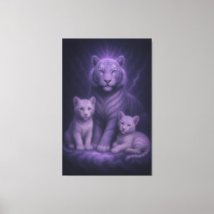 Impressão Em Tela Guardiões Azuis ao Luar   ManJiangHong Fine Art  