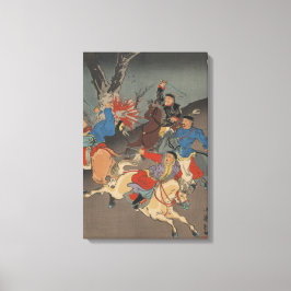 Impressão Em Tela Guerra Japonesa Sino - Imagem de Arte Japonesa Vin