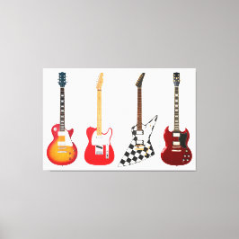 Impressão Em Tela GUITARS ELÉTRICOS ICONIC 40x60
