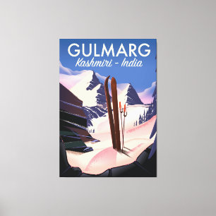 Impressão Em Tela Gulmarg Kashmiri India Ski poster