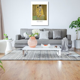 Impressão Em Tela Gustav Klimt A Pintura Do Beijo - Clássico Famoso