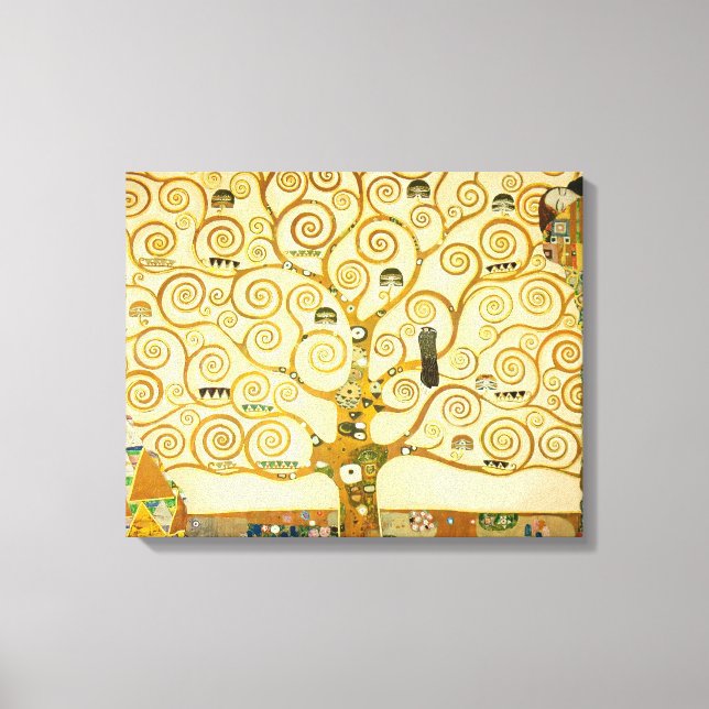 Impressão Em Tela Gustav Klimt - Árvore da Vida (Frente)