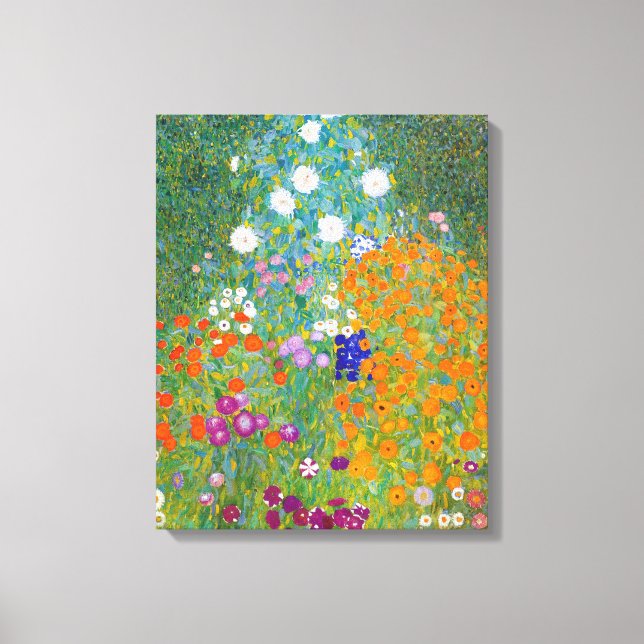 Impressão Em Tela Gustav Klimt - Bauerngarten (1907) (Frente)