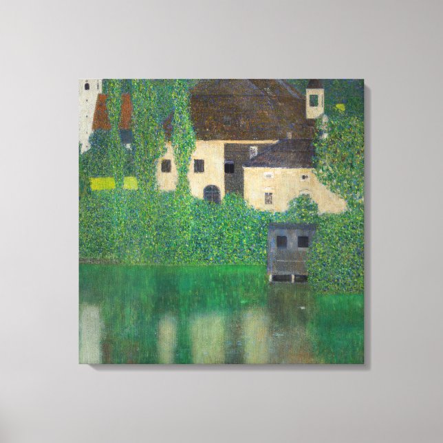 Impressão Em Tela Gustav Klimt - Castelo de Água (Frente)