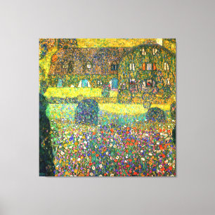 Impressão Em Tela Gustav Klimt: Country House no Attersee