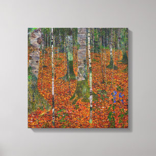 Impressão Em Tela Gustav Klimt - Floresta de Bétulas