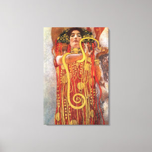 Impressão Em Tela Gustav Klimt - Higéia Deusa da Medicina da Saúde