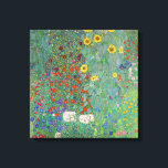 Impressão Em Tela Gustav Klimt - Jardim do País com Girassóis<br><div class="desc">Jardim do País com Girassóis/Jardim de Fazenda com Girassóis - Gustav Klimt em 1905-1906</div>