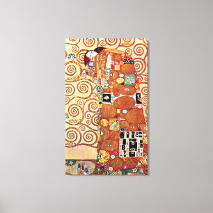 Impressão Em Tela Gustav Klimt - O Abraço - Pintura de Belas Artes