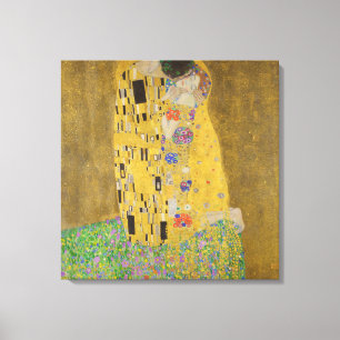 Impressão Em Tela Gustav Klimt O Beijo