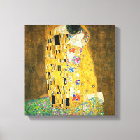 Gustav Klimt O Beijo Vintage Art Nouveau Painting