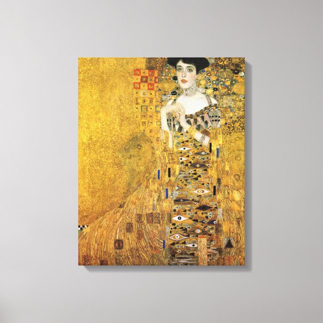 Impressão Em Tela GUSTAV KLIMT - Portret van Adèle Bloch-Bauer 1907 (Frente)
