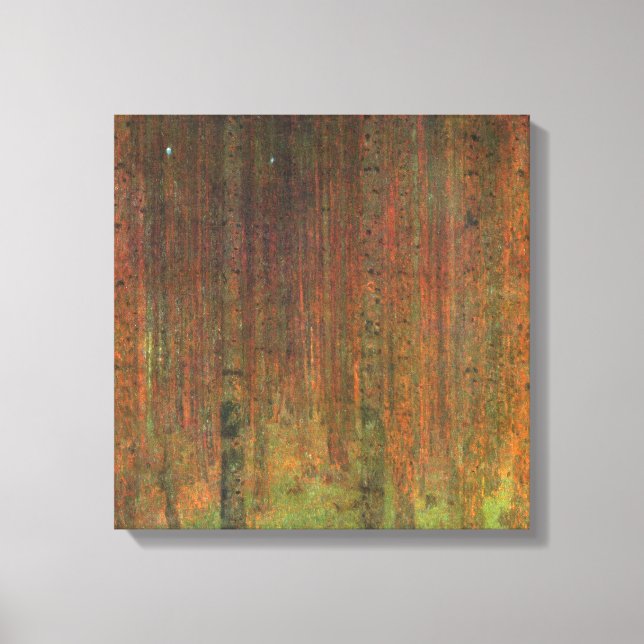 Impressão Em Tela Gustav Klimt - Tannenwald II (Frente)