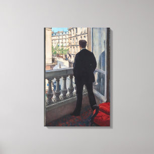 Impressão Em Tela Gustave Caillebotte - Jovem à sua Janela 