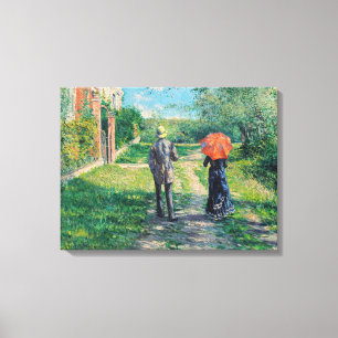 Impressão Em Tela Gustave Caillebotte - O Caminho Íngreme