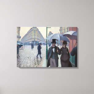 Impressão Em Tela Gustave Caillebotte - Paris Street; Rainy Day