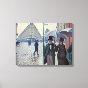 Impressão Em Tela Gustave Caillebotte - Paris Street; Rainy Day