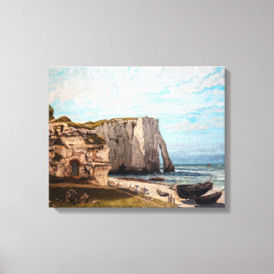 Impressão Em Tela Gustave Courbet - Falésias em Etretat após tempest