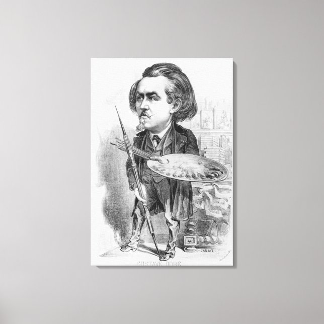 Impressão Em Tela Gustave Dore (1832-83), caricatura de Le Boulev (Frente)