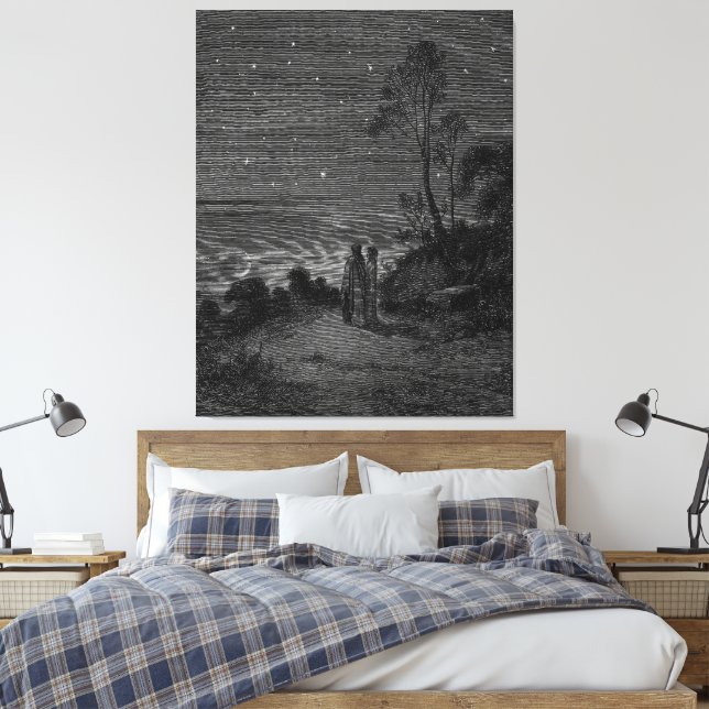 Impressão Em Tela Gustave Doré - A Visão do Inferno  (Insitu(Quarto))