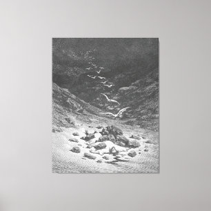 Impressão Em Tela Gustave Doré - Acã é Apedrejado até a Morte