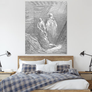 Impressão Em Tela Gustave Doré - Elias Ressuscita o Filho da Viúva