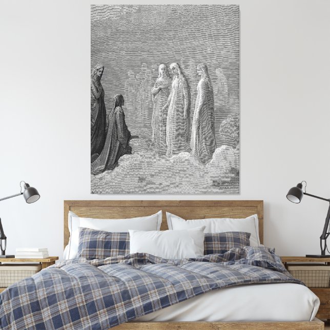Impressão Em Tela Gustave Doré - Espíritos Defeituosos (Insitu(Quarto))