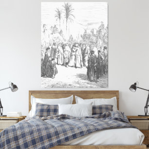 Impressão Em Tela Gustave Doré - Jacó e Esaú se Encontram