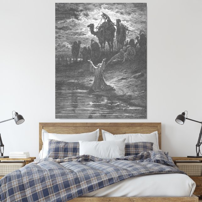Impressão Em Tela Gustave Doré - Jacó Reza pela Proteção (Insitu(Quarto))