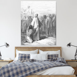 Impressão Em Tela Gustave Doré - Lucas 4B Jesus Cura um Possesso