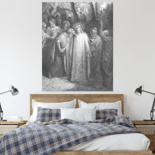 Impressão Em Tela Gustave Doré - Marcos 14 Judas Trai Jesus