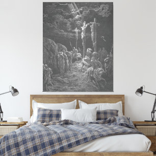 Impressão Em Tela Gustave Doré - Mateus 27C A Crucificação de Jesus 