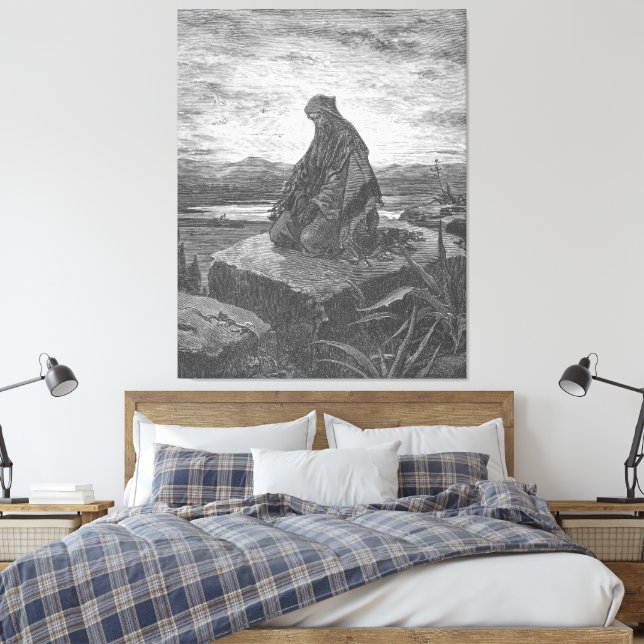 Impressão Em Tela Gustave Doré - O Profeta Isaías (Insitu(Quarto))
