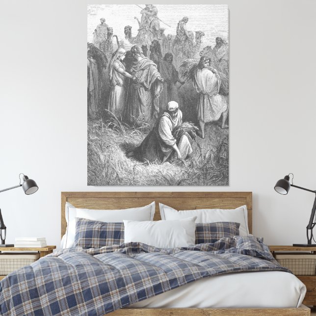 Impressão Em Tela Gustave Doré - Rute e Boaz (Insitu(Quarto))