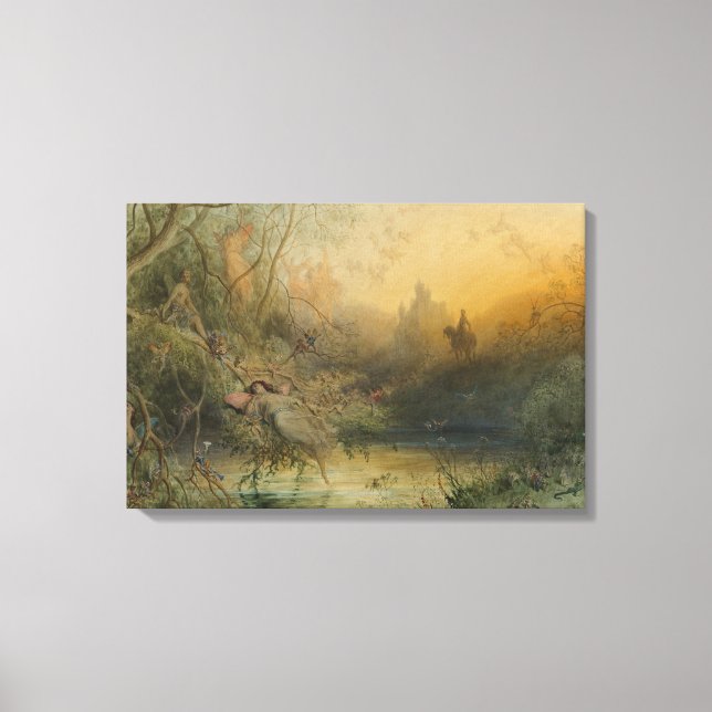 Impressão Em Tela Gustave Dore - Terra Fada (Frente)