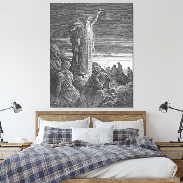 Impressão Em Tela Gustave Doré - The Prophet Ezekiel (Insitu(Quarto))