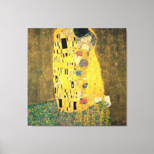 Impressão Em Tela GUSTAVO KLIMT - O beijo 1907