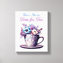 Impressão Em Tela Há sempre tempo para o chá