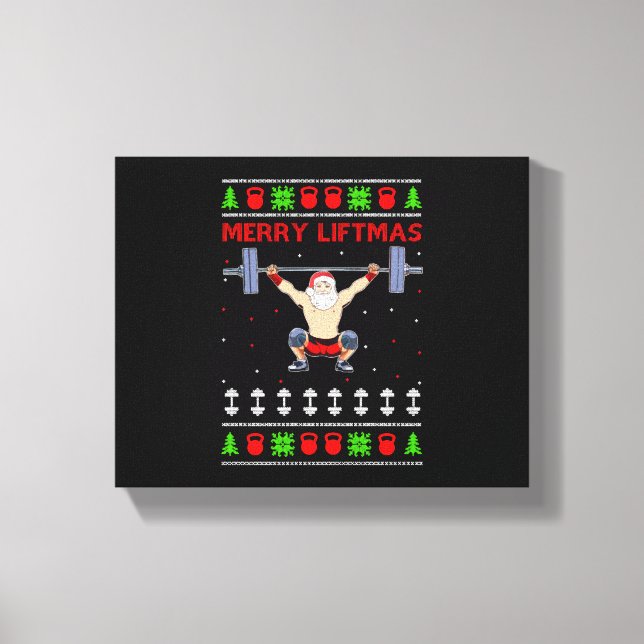 Impressão Em Tela Hábito de Natal Feio (Frente)