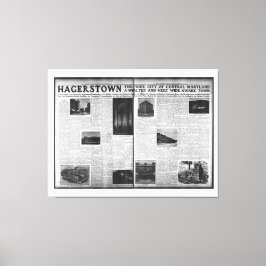 Impressão Em Tela Hagerstown em Washington Herald 1912