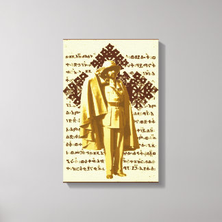 Impressão Em Tela Haile Selassie Rasta Reggae Etiópia Jamaica