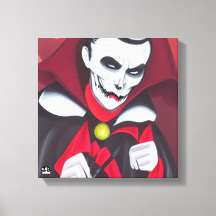 Impressão Em Tela Halloween Dracula