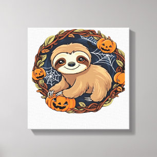 Impressão Em Tela Halloween, Preguiça, 31 de Outubro, Turma de Ação 