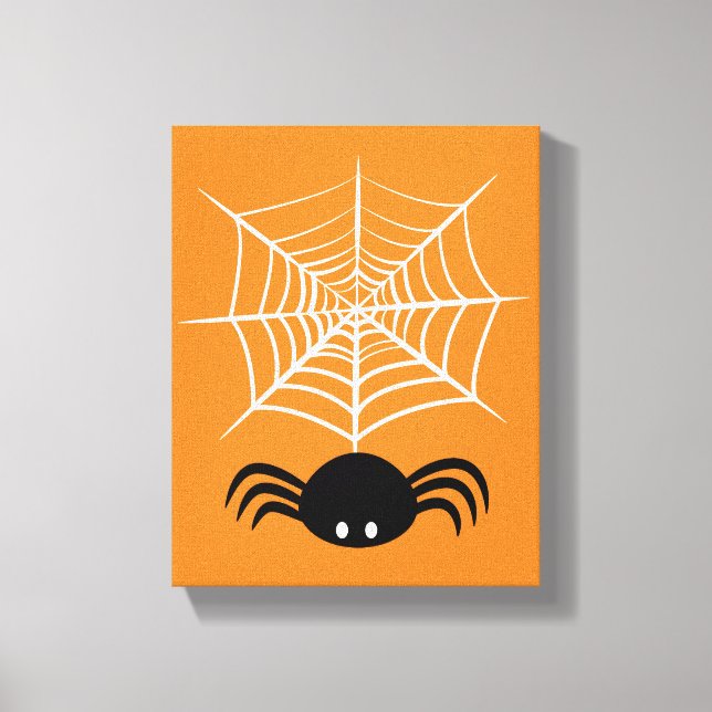 Impressão Em Tela Halloween Spider Web (Frente)