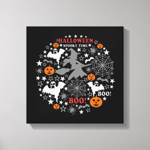 Impressão Em Tela Halloween Spooky Time